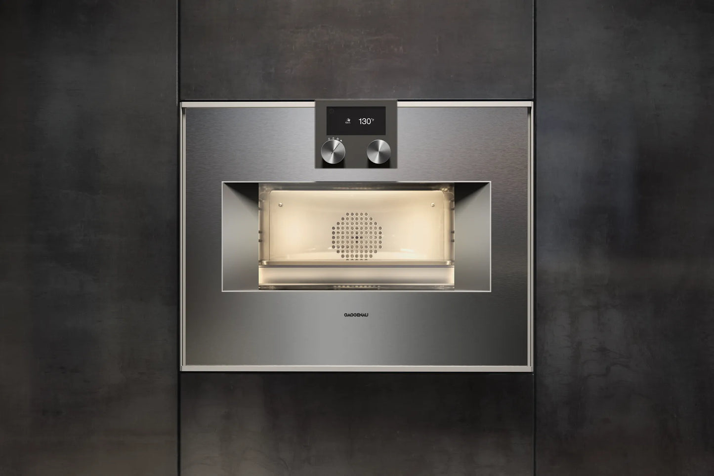 Horno combinado 24" 400 series Stainless steel, rh