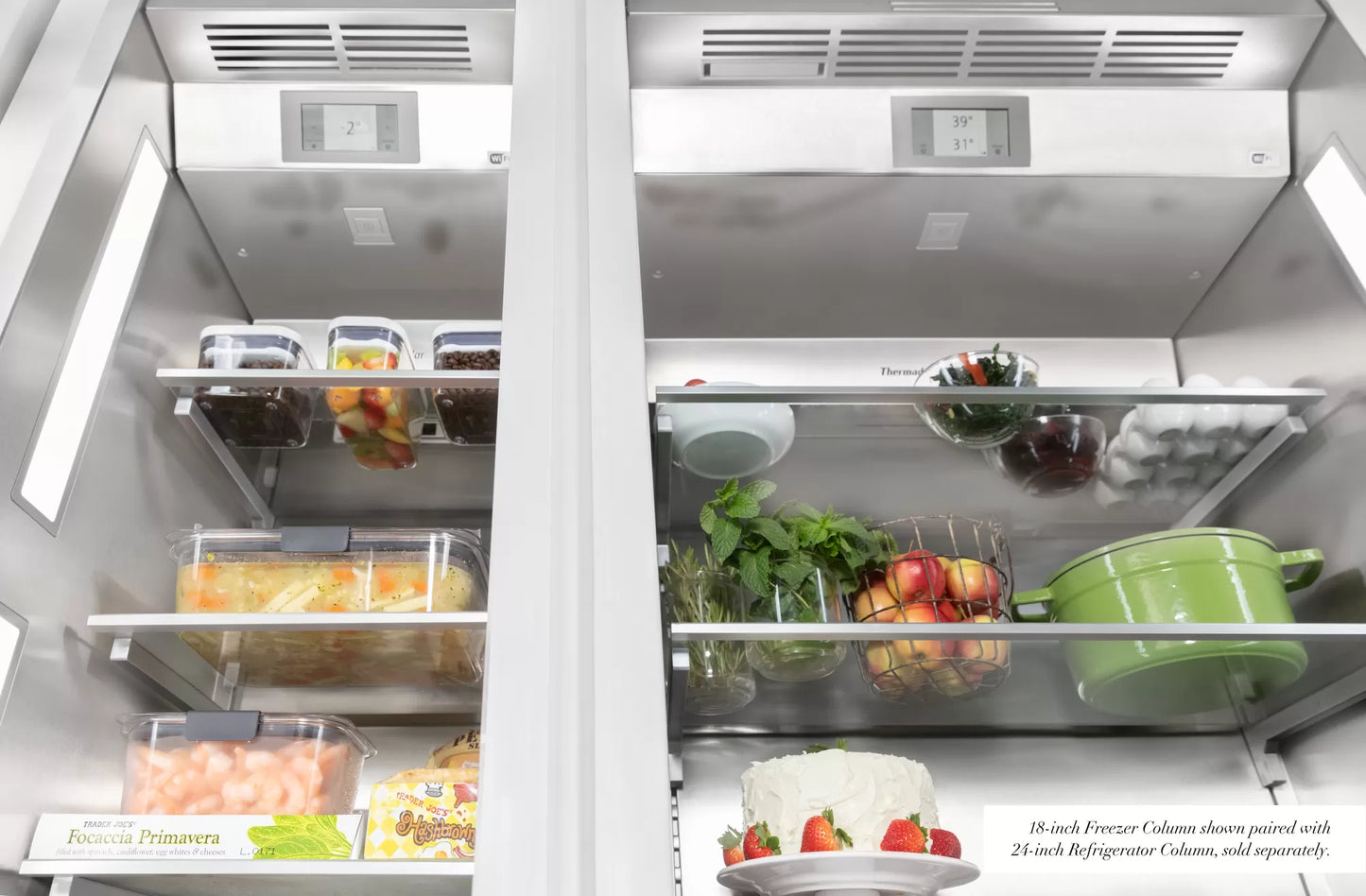 Refrigerador Combinado Freedom® 36" Panelable con ice maker, LH