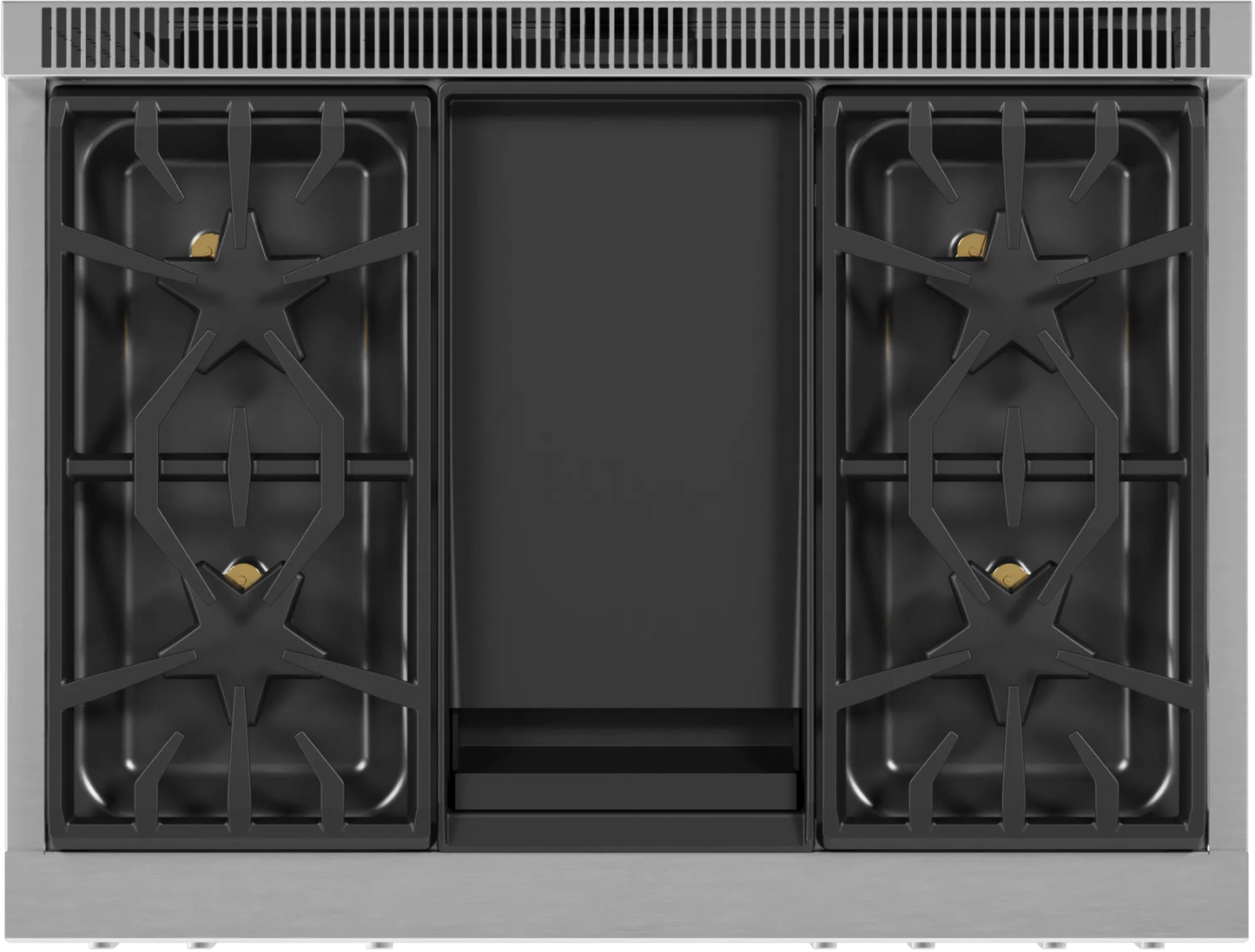 Estufa 36" Pro Harmony® 4 zonas Stainless Steel