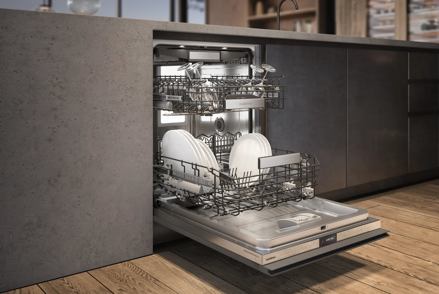 400 Series 24" dishwasher, push-to-open, euro tub ADA