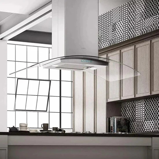 Cingoli Comfort Island Hood 90cm Stainless Steel