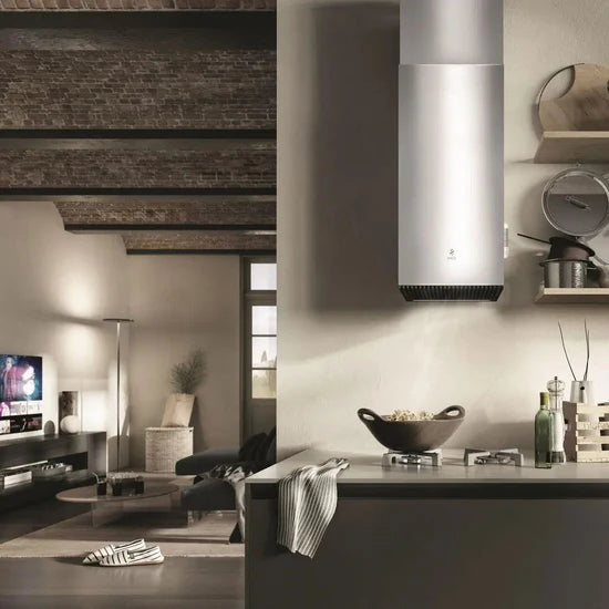 Haiku Inox wall hood 32cm