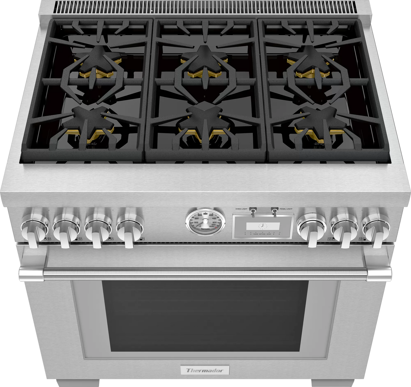 Estufa 36" Pro Grand® 6 zonas Stainless Steel