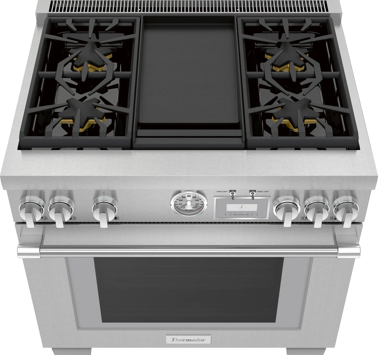 Estufa 36" Pro Grand® 4 zonas Stainless Steel
