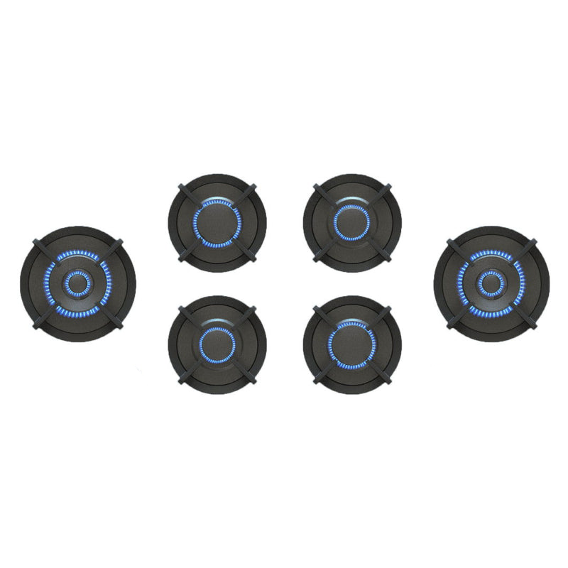 Parrilla de gas FOESSA 6 zonas FRONT SIDE