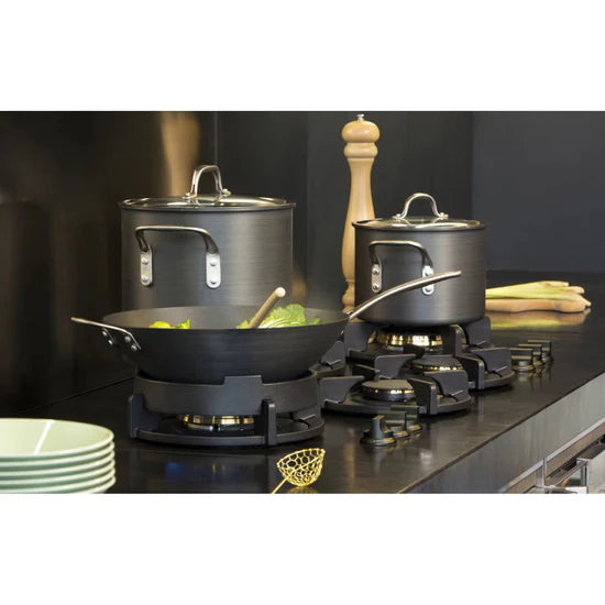 Natural Gas Cooking Grill - Automatic Ignition Overlay Buttons - 6 Overlay Burners