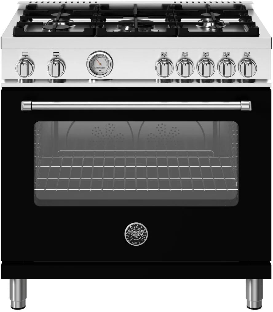 Estufa de gas 36" Master series 5 Burners Nero