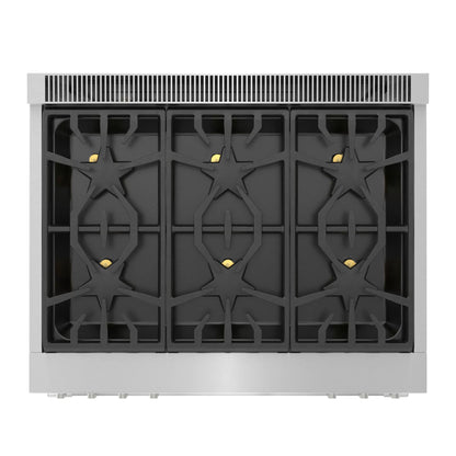 Estufa 36" Pro Grand® 6 zonas Stainless Steel