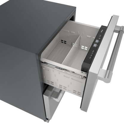Refrigerador Combinado Freedom® 24" doble cajon Stainless Steel
