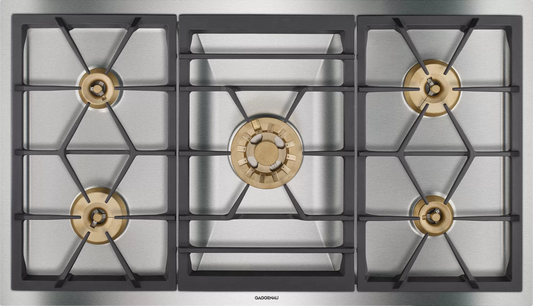 Parrilla de gas natural 36" 400 series Vario 5 zonas