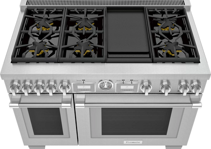 Estufa combinada 48" Pro Grand® 6 zonas