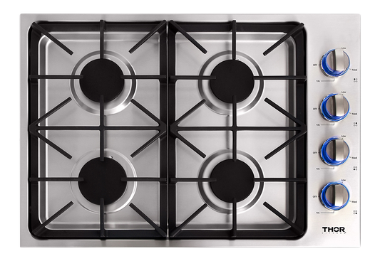 Parrilla de gas 30" Professional Drop-In 4 zonas