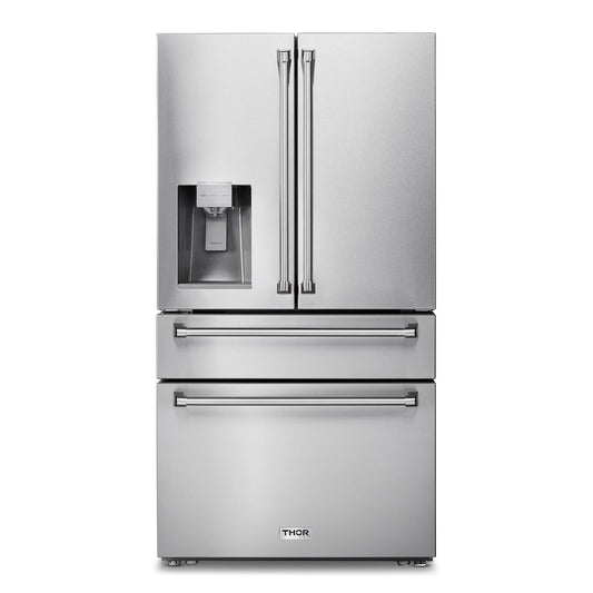 Refrigerador 36" con dispensador de hielo y agua